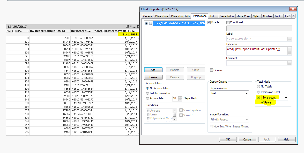 Solved: How to show total num of rows in 