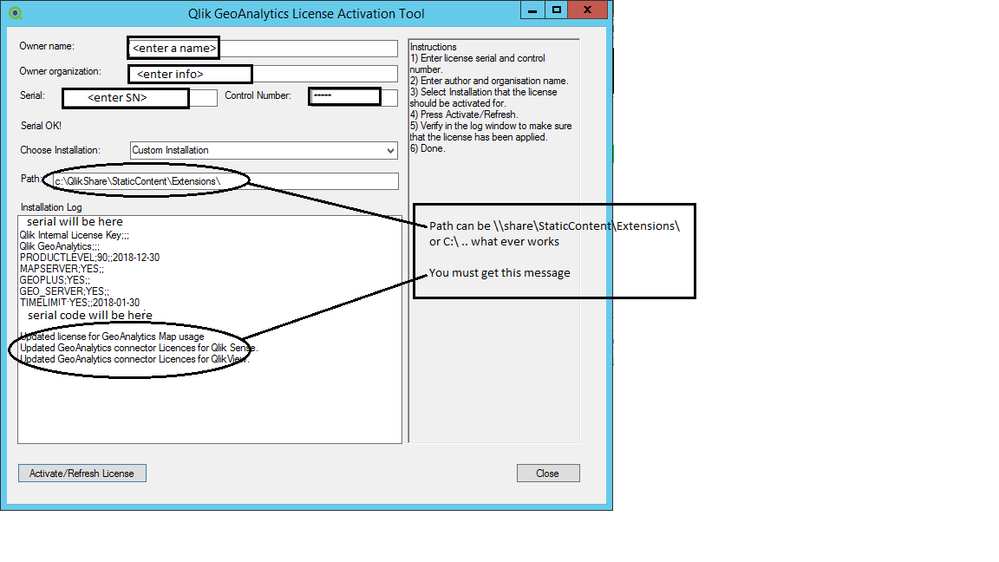 Geo Analytics License Activation Tool Filled out.png