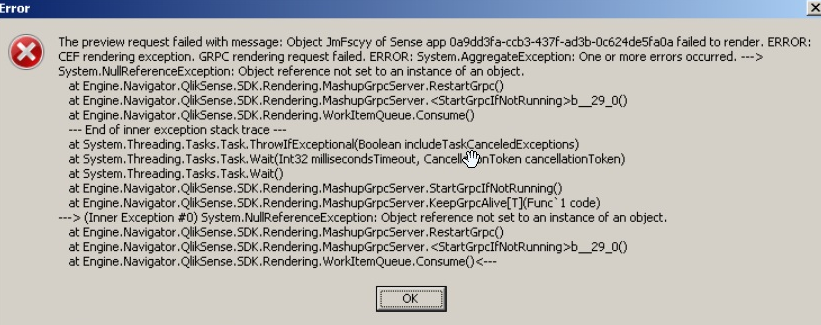 The preview request failed with message CEF rendering exception.png