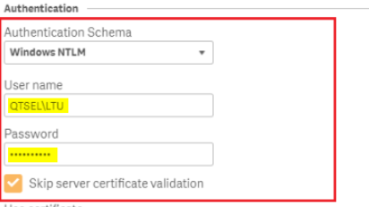 How to setup a Data connection to the QRS API usin... - Qlik Community ...