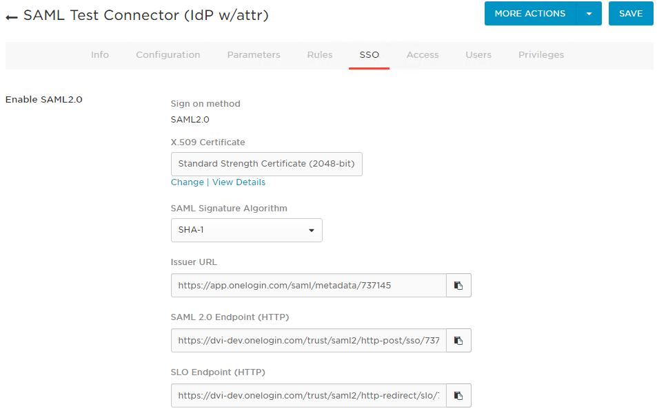 SAML Test Connector idP SSO.png