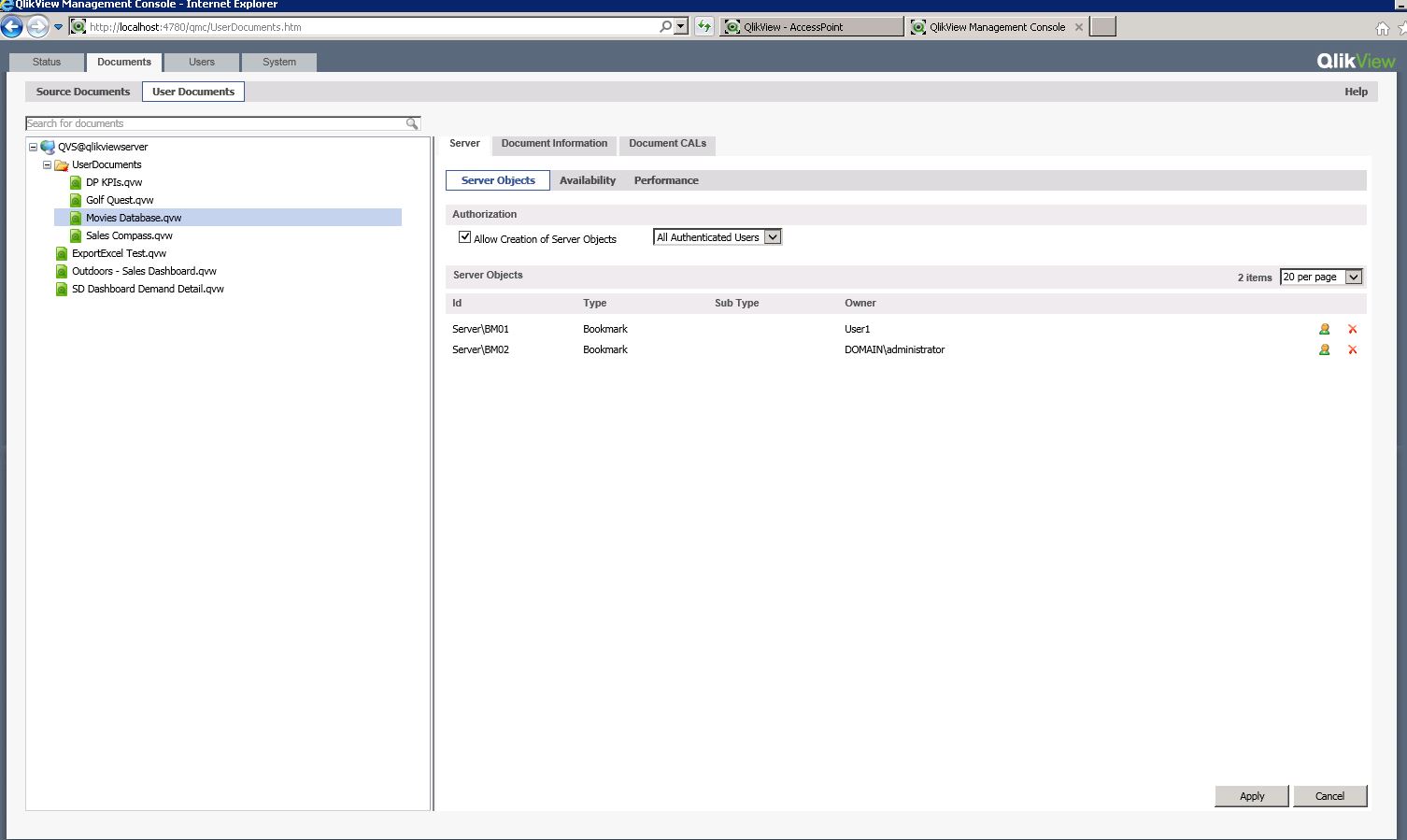 How to restore QlikView server bookmarks objects Qlik Community 1717132