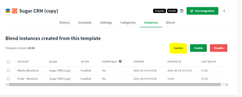 Update template instances