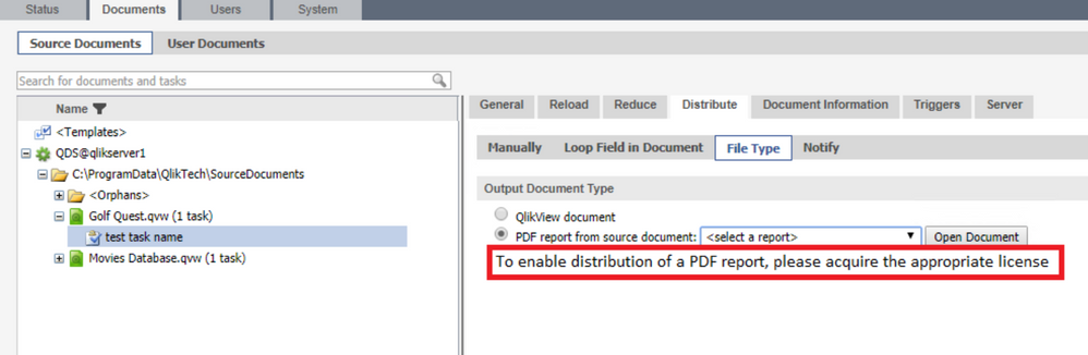 To enable distribution of a PDF report please acquire the appropiate license.png