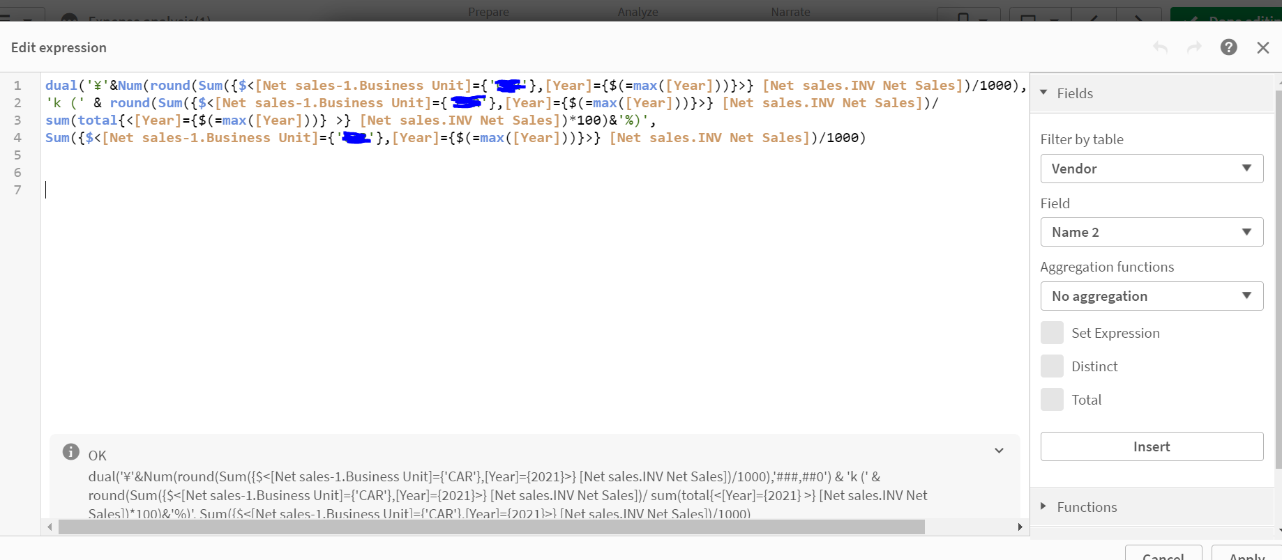 Showing labels based on measure in a stacked bar c... - Qlik Community ...