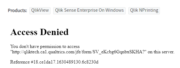 Unable to update license information or Product Ex - Qlik
