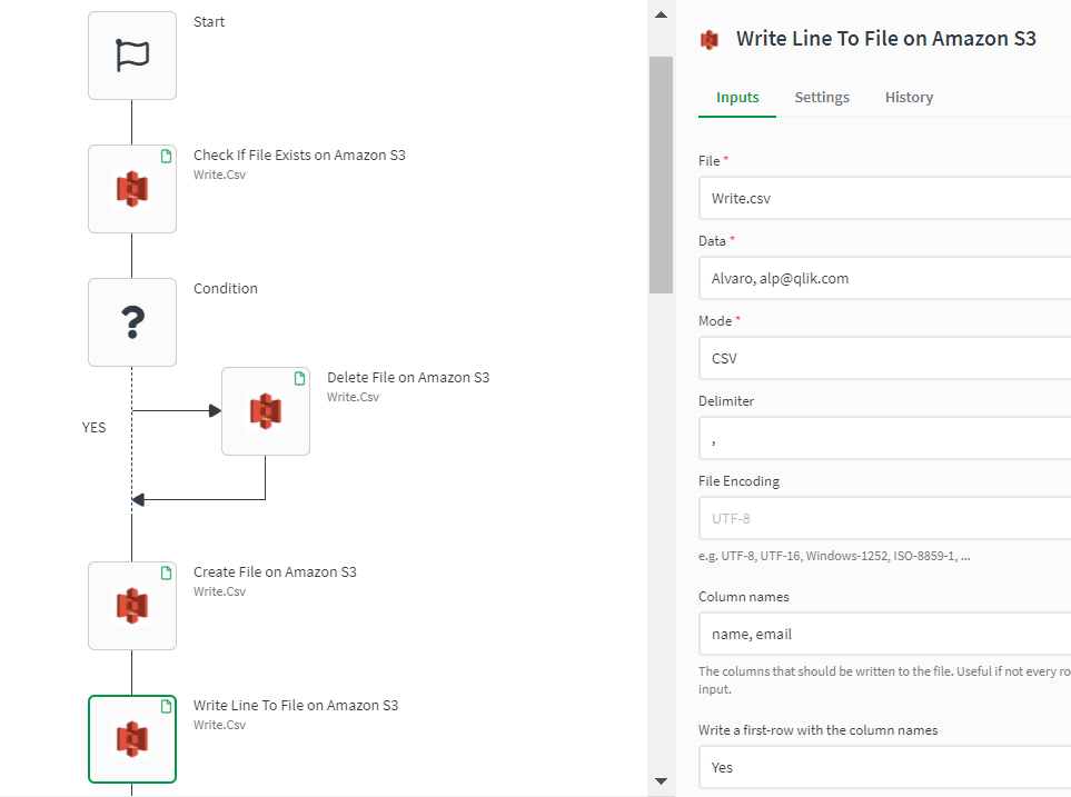 How to use Cloud Storage Connector for Amazon S3 with Qlik Application