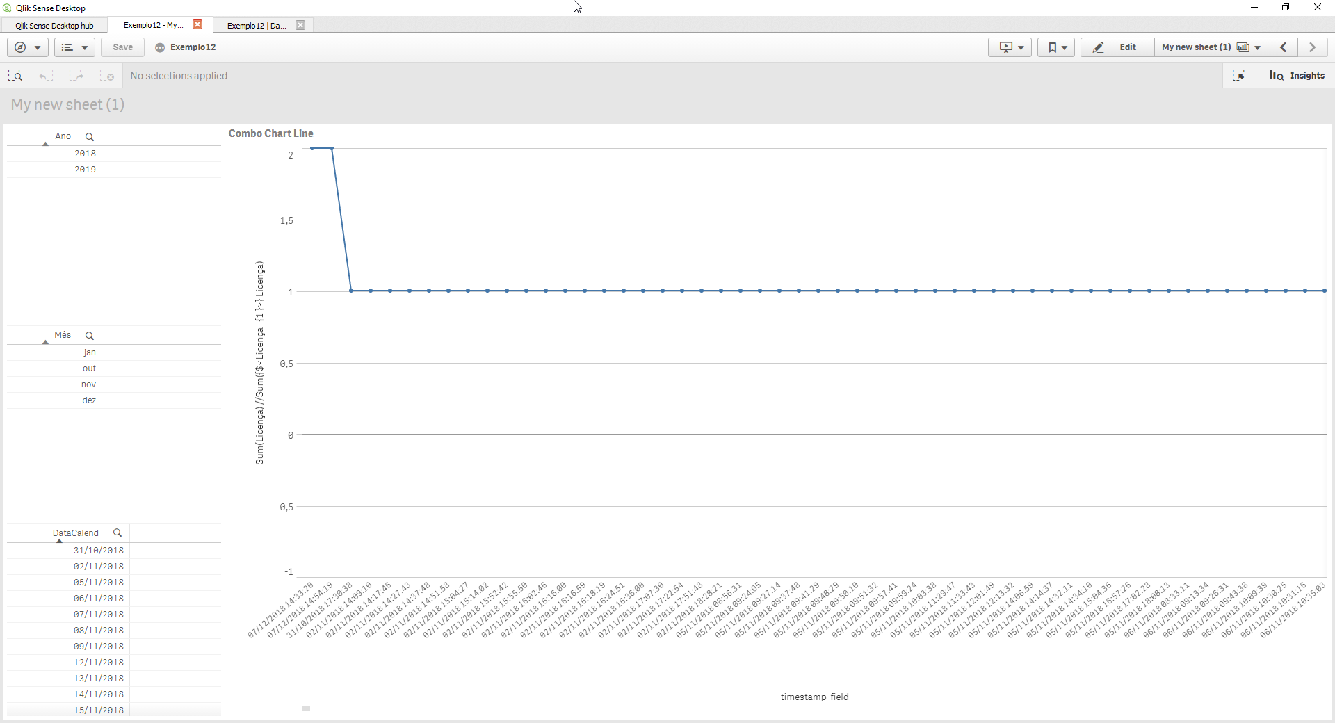 Sum a field to a variable (x axis is time) - Qlik Community - 1543179