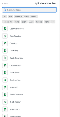 Qlik Cloud blocks