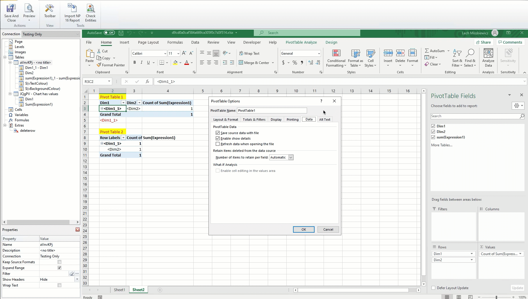 Overlapping Pivot tables in excel sheet - Qlik Community - 1896898