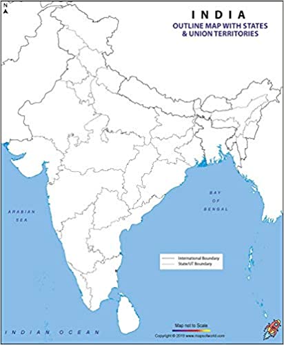 India Political Map Outline – Get Map Update