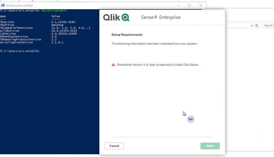 Solved: qlik sense upgrade issue, powershell error "Powers... - Qlik ...