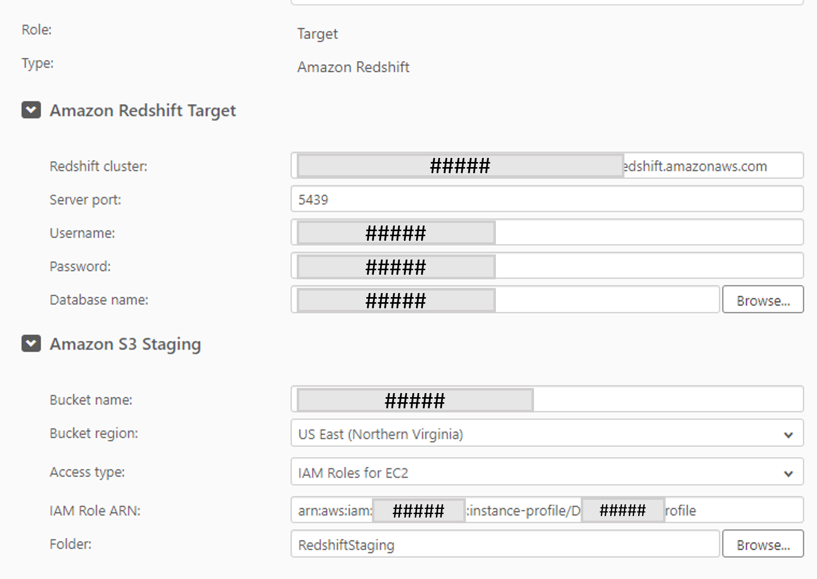 Redshift Target - Invalid role ARN - Qlik Community - 1925725