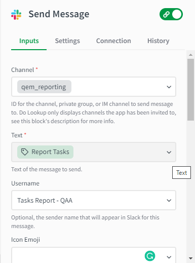 Slack-send-message-block