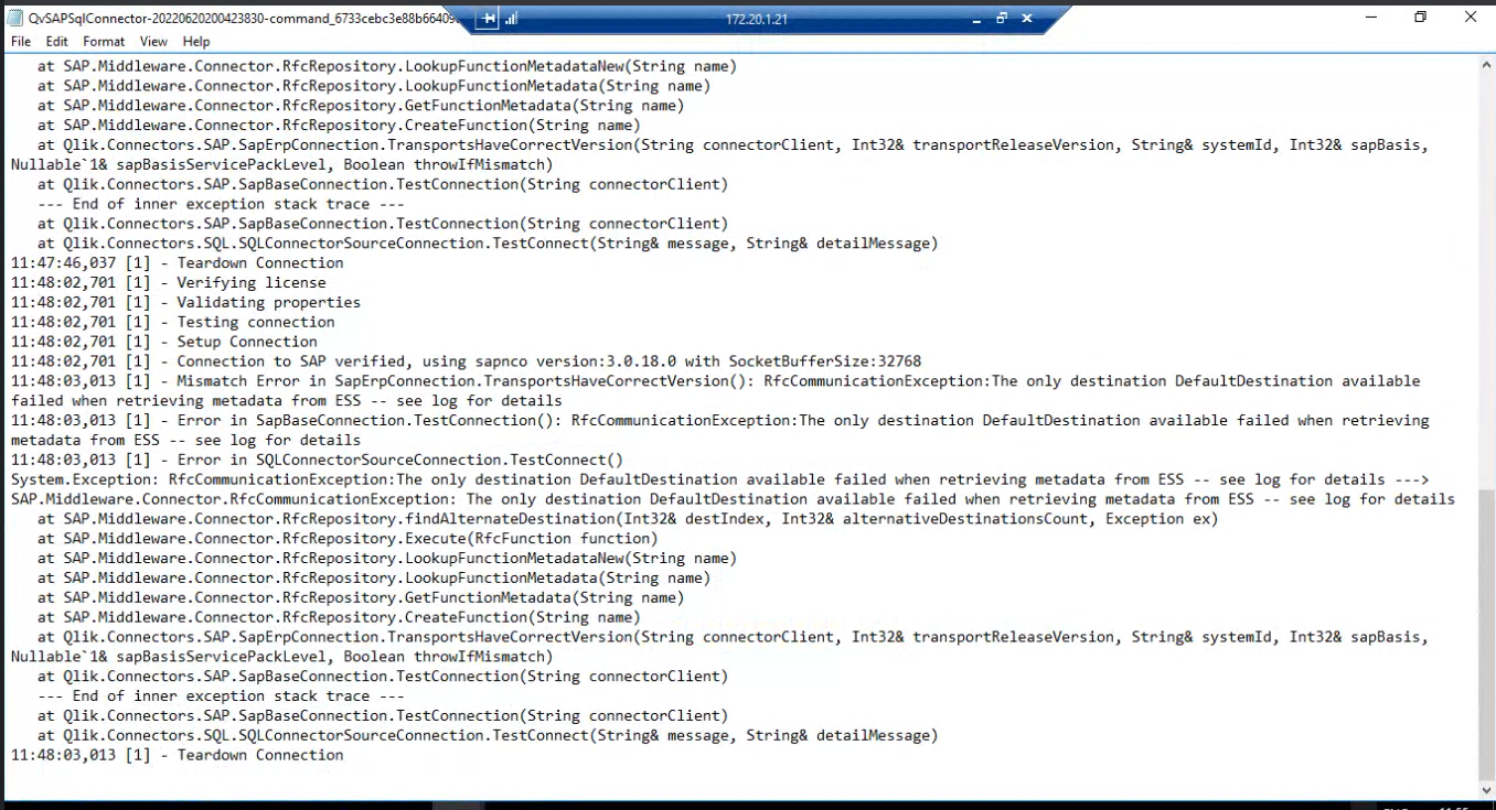 Unable to fetch data from sap s4 hana in qlikview qlik community