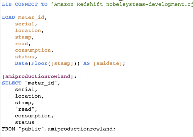 Data Load script