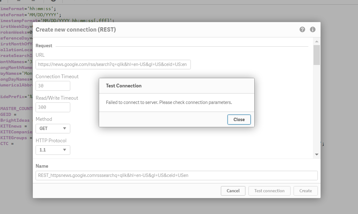 Rest connector to RSS feed - Qlik Community - 1955039