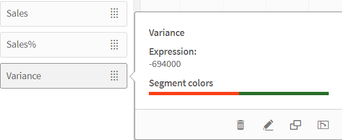 Defined Segment colors for Variance measure