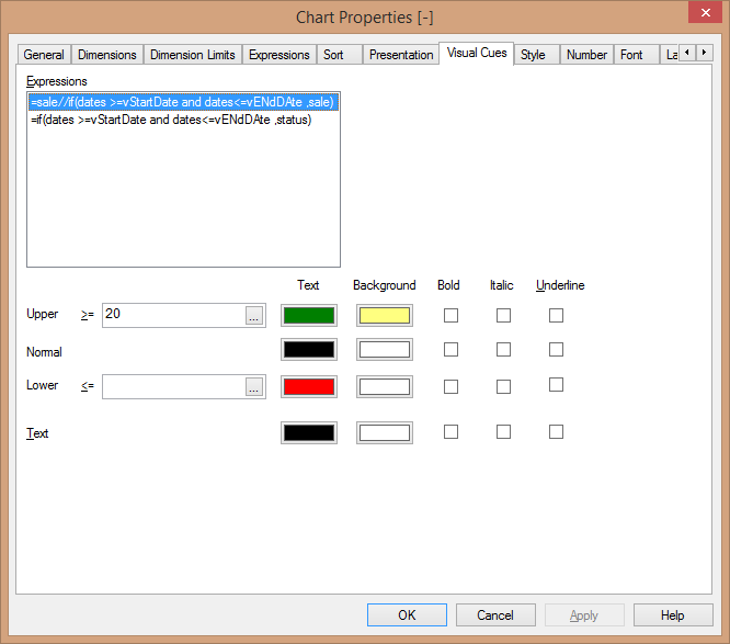 Solved: cell background colour by cell value for latest 3 ... - Qlik ...