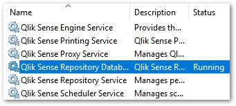 qlik sense repository database service running.png