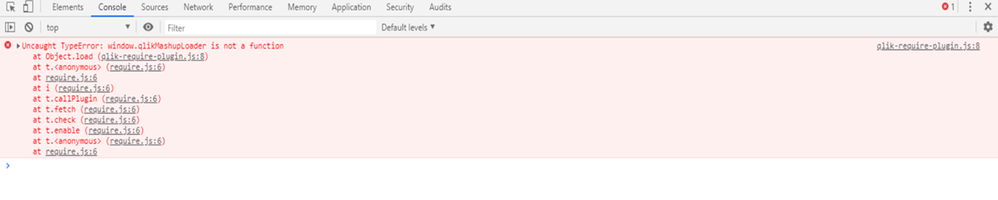 PIC 2 - Error returned in the chrome inspect screen