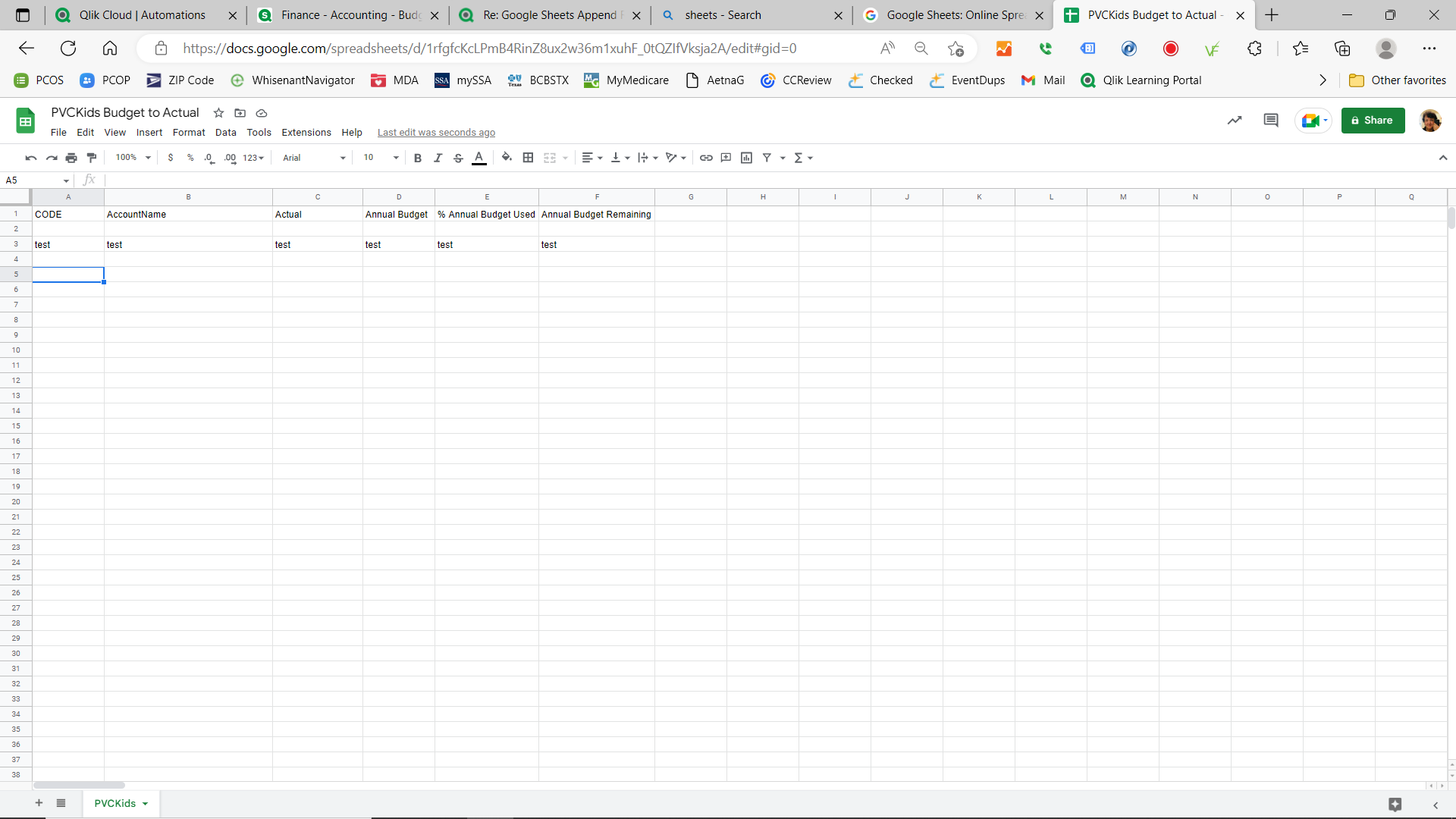 Solved Google Sheets Append Rows To Sheet Overwrite Vs Qlik 